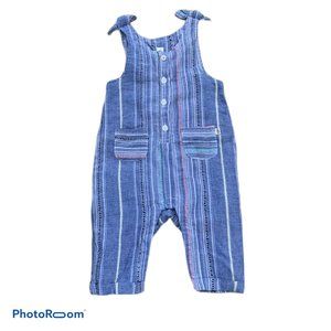 ED 3mo Boys Blue Denim Romper